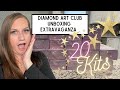 Massive Unboxing Extravaganza! 20 Diamond Art Club Kits! Come see what I have & maybe a gold coin!
