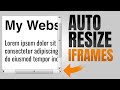 How to Automatically Resize an iFrame (Using iFrameResize.js)
