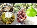 Fish and Bottle Gourd recipe by Grandmother/Village cooking &eating by santali Grandmother