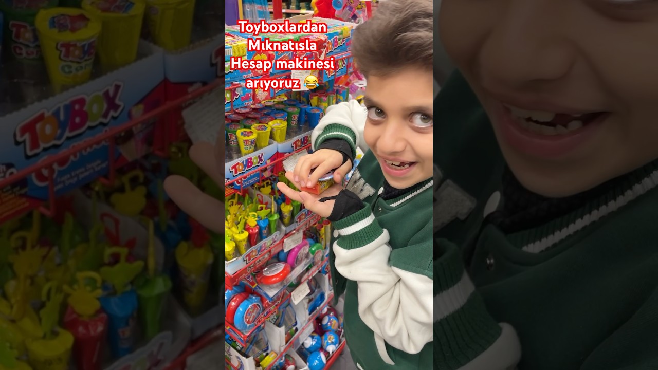 Markette toybox sürpriz kutularda mıknatısla viral hesap makinesini aradık 😂  #toybox #sürpriz