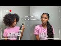 HOW TO DO A SLICK BACK PONYTAIL- MIDDLE PART | Organique Hair | STEP BY STEP TUTORIAL FOR BEGINNERS!