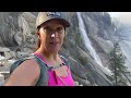 The STRUGGLE is REAL! Yosemite Half Dome hike is no joke!! 16 miles rt. We went as far as we could