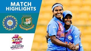 ICC Women's #WT20 India vs Bangladesh Match Highlights