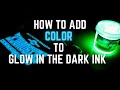 How to Add Color to Glow In The Dark Ink #screenprinting #printlife