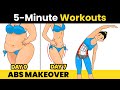 5 Minute ABS MAKEOVER: Belly Fat and Thighs Workout to Lose Weight at Home Fast
