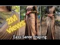 Easy wedding saree draping