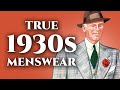 What Men REALLY Wore in the 1930s