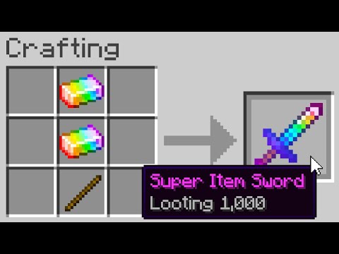 Minecraft But Every Item Is Super 