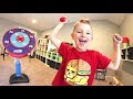 Download FATHER SON NERF TRICK SHOTS! / Velcro Balls mp4 3gp mp3 videos - waplic