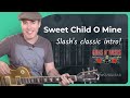 How to play the intro for Sweet Child O Mine on guitar #JGTRSweetChild