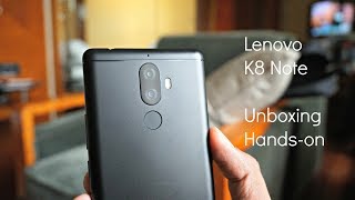 Lenovo K8 Note Unboxing, Hands on, Camera Features