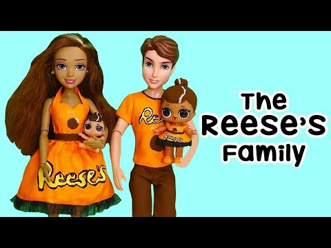 SWTAD LOL Families The Reese s Family in Candyland Pretend Play Toys and Dolls Fun for Kids