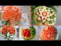 WATERMELON CARVING for PARTIES | 5 Different Ideas | Watermelon Art and Tricks
