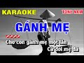 Karaoke Gánh Mẹ Tone Nam Nhạc Sống Dễ Hát | Karaoke Hoàng Luân