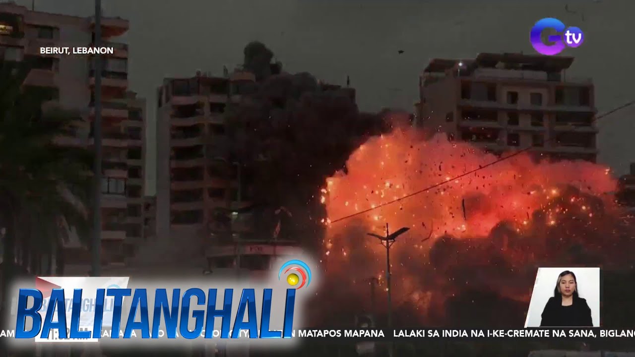 Pagsabog sa isang gusali dahil sa pag-atake ng Israel, nagdulot ng makapal na usok | Balitanghali
