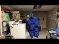 My bigger, blueberry inflation￼ costume homemade ￼￼
