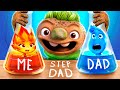 Fire Dad vs. Earth Stepdad! Funny ELEMENTAL Parenting Hacks!