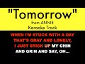"Tomorrow" from Annie - Karaoke Track with Lyrics on Screen
