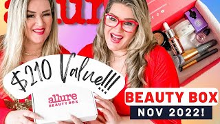 💄 Allure Beauty Box November 2022 Unboxing! 💕🥰 Glow Up Twins