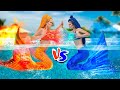 Hot vs Cold Challenge / Mermaid on Fire vs Icy Mermaid