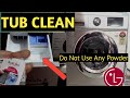 LG Front load washing machine tub cleaning || Easy Tub Clean