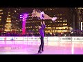 Olympic pair team Alexa Knierim & Brandon Frazier skate to Trans-Siberian Orchestra in Bryant Park