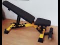 Homemade GYM making the adjustable bench press