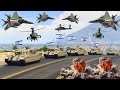 Irani Fighter Jets and War Helicopters Powerful Attack on Israeli Army Oil Convoy in Jerusalem-GTA 5