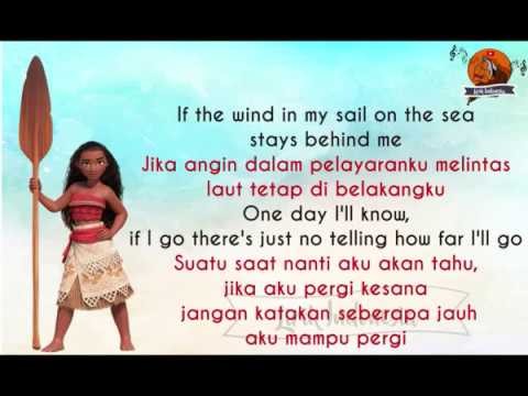 How far I ll Go Moana dengan Lirik dan Terjemahan Bahasa Indonesa