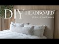 DIY Headboard With Removable Cover