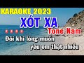 Xót Xa Karaoke Tone Nam Nhạc Sống 2023 | Trọng Hiếu