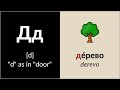 Russian Alphabet with Examples and Slow Pronunciation // Learn Russian