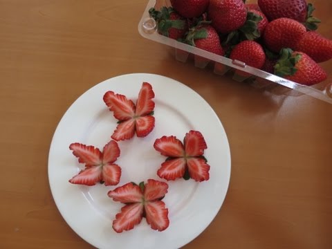 Как красиво нарезать клубнику