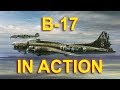 WWII B-17 Bombers in action (soft restoration video)