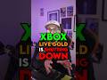 Xbox Live Gold is Shutting Down 😱 #shorts #xbox #xboxgamepass #xboxone #xboxseriesx #xbox360