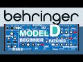 Behringer MODEL D - Bass Lead Pad Brass String Keyboard Vocal Percussion Generative SFX PATCHES