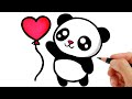 HOW TO DRAW A PANDA EASY STEP BY STEP - DRAWING A PANDA EASY