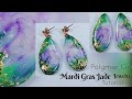 Polymer Clay Mardi Gras Jade Stone Jewelry Tutorial / Polymer Clay Earrings / LoviCraft