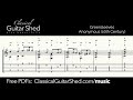 Greensleeves - Free sheet music and TABS for classical guitar
