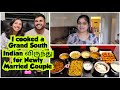புது தம்பதிகளுக்கு நான் குடுத்த Grand South Indian விருந்து  | Cooked 11 items for them | Sharanya