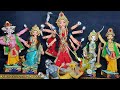 Small Durga idol making/How to make Durga idol at home/How to paint & decorate durga idol/Diy durga🙏