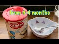 Review : How to make BABY RICE - Nestle CERELAC infant cereals with milk From 4-6 months