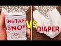 How to Make Fake Instant Snow from a Diaper!