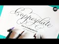 Introduction to Copperplate Calligraphy for Beginners (Part 1)