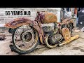 Restoration Rusty Old Motorcycle JAWA - 1960s two stroke engine | Abandoned Broken Legend Repairing