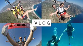 VLOG | Yamaç Paraşütü, Dalış, YARASA!! | Fethiye 2017