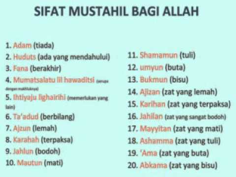Download sifat mustahil bagi Allah (primary GIS Condet-Jakarta Timur) free