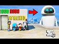 GTA 5 : 1000 Wall-E Robot's Attack On Shinchan Franklin & Doraemon GTA 5 !