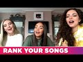 Little Mix Ranks Their Songs