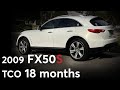 Owned my 2009 Infiniti FX50 for 18 month so far.  Here is what I have spent on the vehicle.